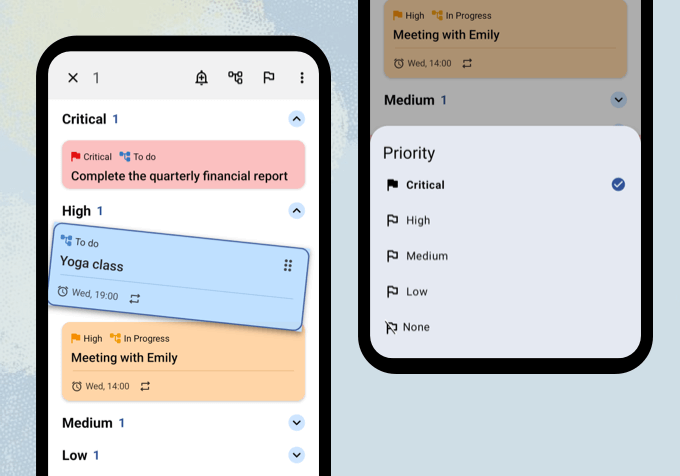 Planndu priority