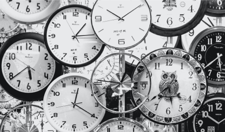 Many clocks