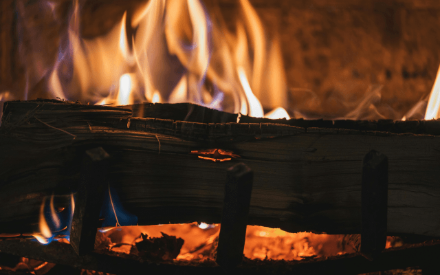 Fireplace indoors